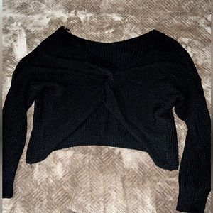 Wool black sweater
